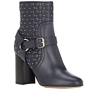 Rockstuds Spike Quilted Leather Ankle Heel Booties